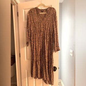 Rails dress, hits at the ankles. Worn twice.